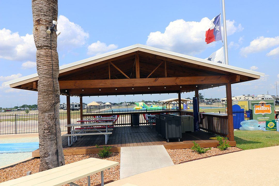 Covered pavilion for parties